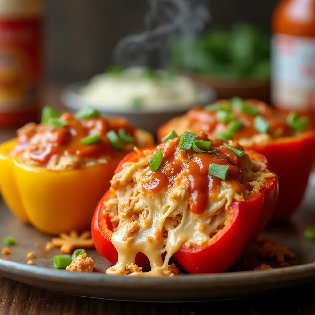 Buffalo-Chicken-Stuffed-Peppers