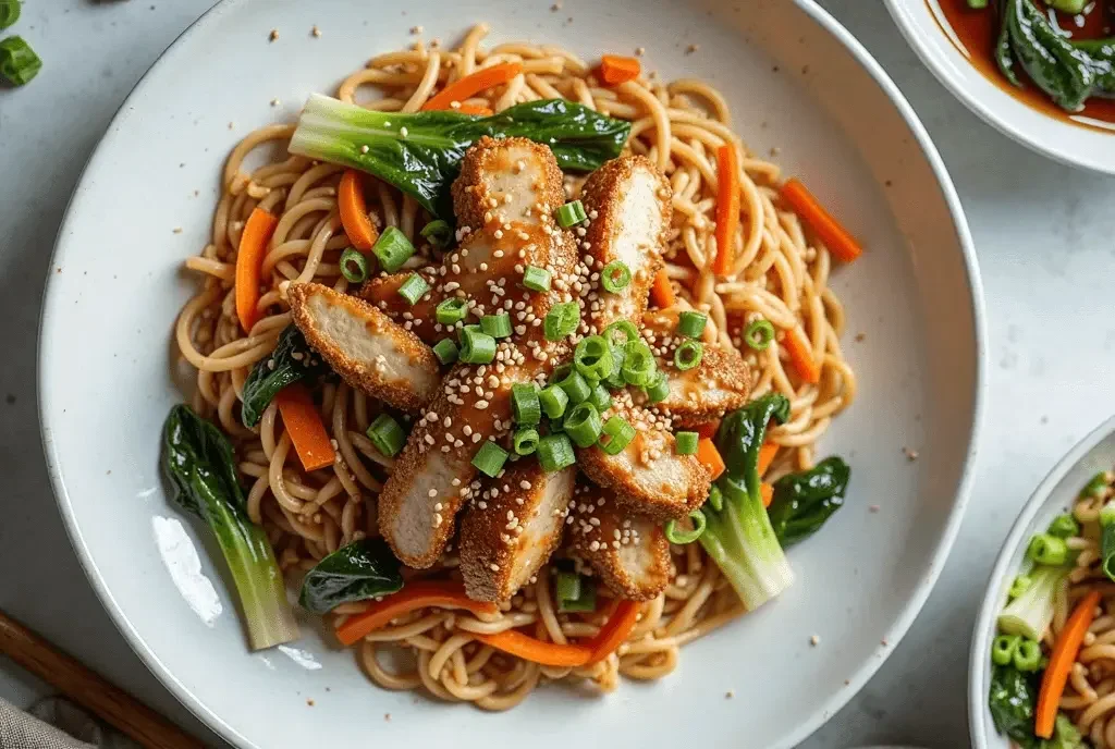 Chicken Pan Fried Noodles